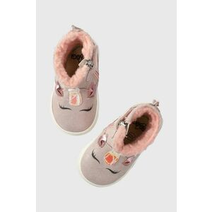 Primigi pantofi din piele intoarsa pentru copii culoarea roz imagine