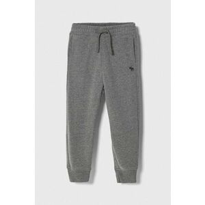 Abercrombie & Fitch pantaloni de trening pentru copii culoarea gri, melanj imagine