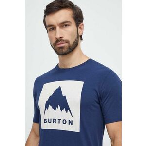 Burton tricou din bumbac barbati, culoarea albastru marin, cu imprimeu imagine