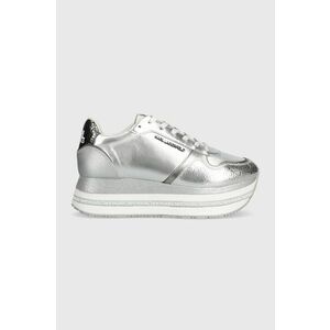 Karl Lagerfeld sneakers din piele VELOCITA MAX culoarea argintiu, KL64921 imagine