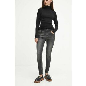 Medicine jeansi femei, culoarea gri imagine