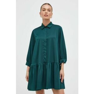 Marella rochie culoarea verde, mini, drept imagine