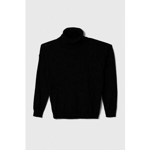 United Colors of Benetton pulover pentru copii din amestec de lana culoarea negru, light imagine