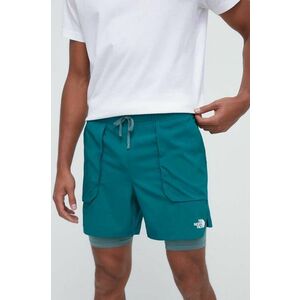 The North Face pantaloni scurti sport Sunriser barbati, culoarea verde imagine