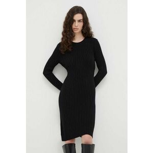 Marc O'Polo rochie din lana culoarea negru, mini, evazati imagine
