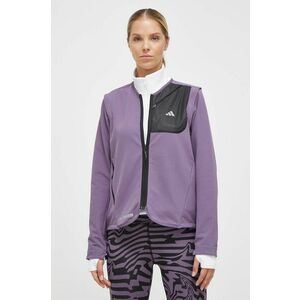 adidas Performance jachetă de alergare Ultimate Conquer the Elements COLD.RDY culoarea violet, de tranzitie imagine