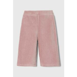 United Colors of Benetton pantaloni copii culoarea roz, neted imagine