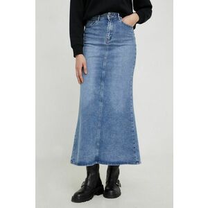 Answear Lab fusta jeans maxi, evazati imagine