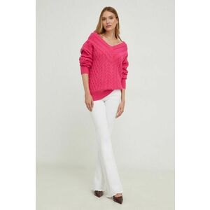 Answear Lab pulover femei, culoarea roz imagine