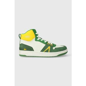 Lacoste sneakers din piele L001 Leather Colorblock High-Top culoarea verde, 45SMA0027 imagine