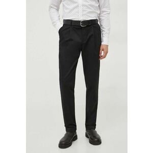 Michael Kors pantaloni barbati, culoarea negru, drept imagine
