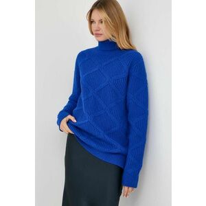 Samsoe Samsoe pulover de lână femei, călduros, cu guler imagine