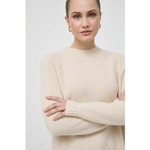 BOSS pulover din amestec de lana femei, culoarea bej imagine