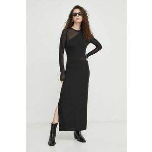 Bruuns Bazaar rochie culoarea negru, maxi, mulata imagine
