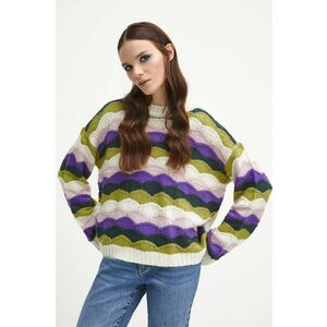 Medicine pulover femei, culoarea bej, călduros imagine