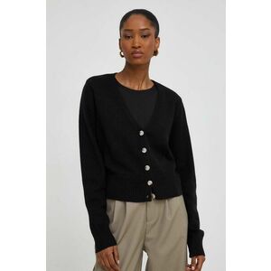 Answear Lab cardigan de lana culoarea negru, light imagine