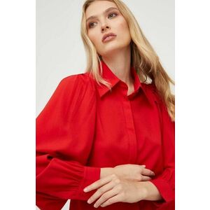 Answear Lab camasa femei, culoarea rosu, cu guler clasic, regular imagine