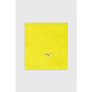 Mizuno fular impletit Warmalite Triwarmer culoarea galben, cu imprimeu imagine