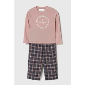 Abercrombie & Fitch pijama copii culoarea rosu, modelator imagine