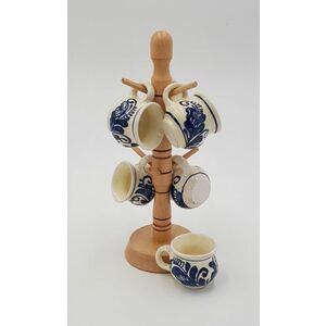 Set canute tuica visinata ceramica de Corund albastru imagine