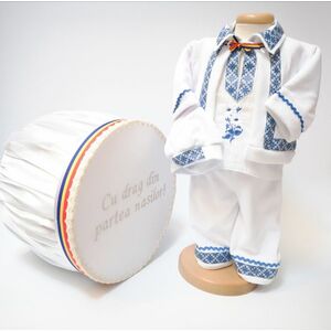 Set Traditional Botez - Costumas baiat Cutie trusou albastru imagine