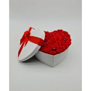 Set cadou , Trandafiri sapun , inima mijlocie! imagine