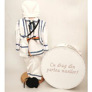 Set Traditional Botez Baiat - Costumas + Cutie Adan 3 imagine