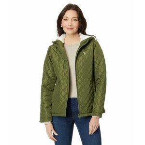 Incaltaminte Femei US POLO ASSN Cozy Faux Fur Lined Diamond Quilted Hooded Puffer with Side Panel Cypress Olive imagine