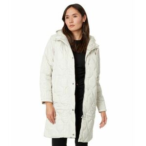 Incaltaminte Femei US POLO ASSN Long Hooded Quilted Duster Jacket Winter Pearl imagine