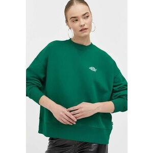 Dickies bluza femei, culoarea verde, neted imagine