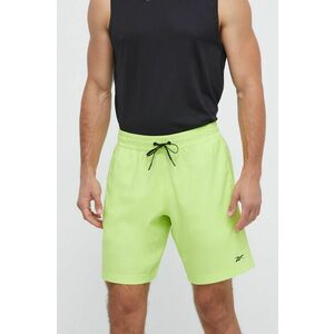 Reebok pantaloni scurți de antrenament Workout Ready culoarea verde imagine