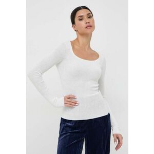 Marella pulover femei, culoarea alb, light imagine