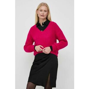 Morgan pulover din amestec de lana femei, culoarea roz imagine