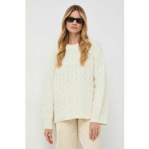 Ivy Oak pulover de lana femei, culoarea bej, călduros imagine
