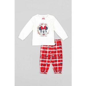 zippy pijamale de bumbac pentru copii culoarea rosu, modelator imagine