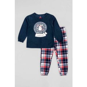 zippy pijamale de bumbac pentru copii culoarea albastru marin, cu imprimeu imagine