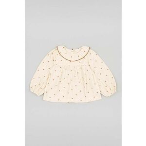 zippy bluza de bumbac pentru copii culoarea bej, modelator imagine