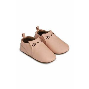 Liewood papuci din piele pentru copii culoarea portocaliu imagine