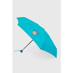 Moschino umbrela culoarea turcoaz imagine