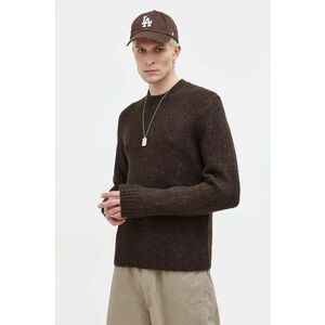 Abercrombie & Fitch pulover barbati, culoarea maro imagine