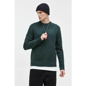Abercrombie & Fitch pulover barbati, culoarea verde imagine