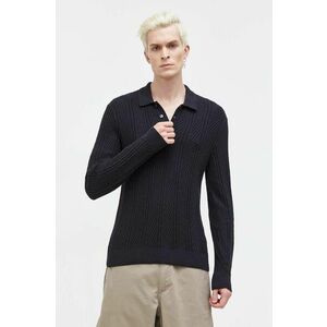 Abercrombie & Fitch pulover barbati, culoarea negru, light imagine