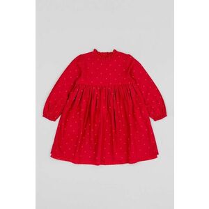 zippy rochie din bumbac pentru copii culoarea rosu, mini, evazati imagine