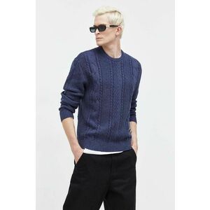 Hollister Co. pulover barbati, culoarea albastru marin imagine