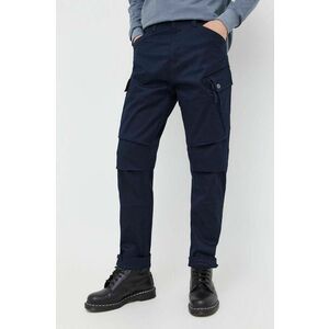 G-Star Raw pantaloni barbati, culoarea albastru marin, cu fason cargo imagine