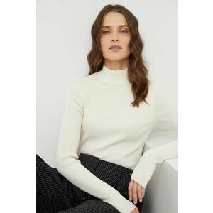 Answear Lab pulover culoarea alb, light, cu turtleneck imagine