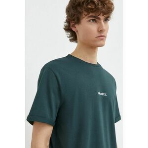 Les Deux tricou din bumbac barbati, culoarea verde, cu imprimeu imagine