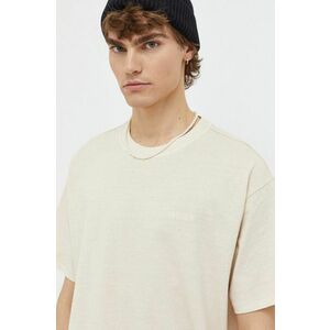 Levi's tricou din bumbac barbati, culoarea bej, modelator imagine