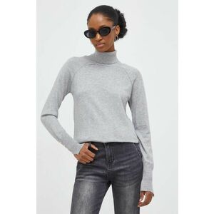 Answear Lab pulover femei, culoarea gri, light, cu guler imagine