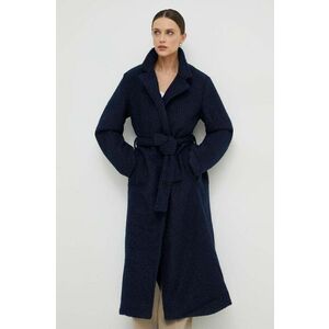 Answear Lab palton femei, culoarea albastru marin, de tranzitie, desfacut imagine